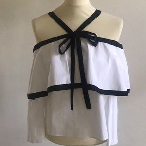 White off the shoulder top